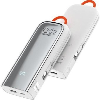Mcdodo MC-116 10000 mAh Hızlı Şarj Dijital Göstergeli USB & Type C Çoklu Kablolu Powerbank