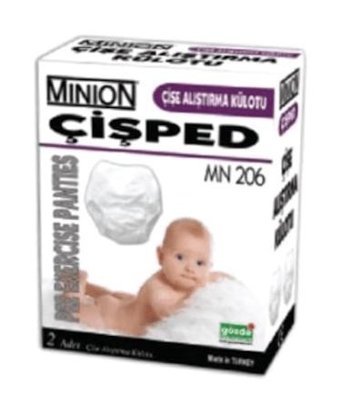 Minion 10 Kg 2'li Sızdırmaz Yıkanabilir Çok Renkli Alıştırma Külodu