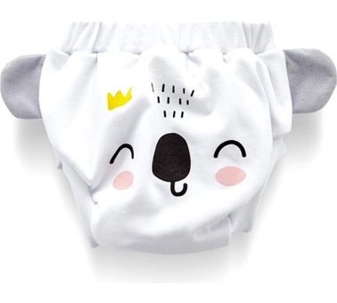Babyjem 10 - 15 Kg Tekli Sızdırmaz Yıkanabilir Beyaz Koala Desemli Alıştırma Külodu
