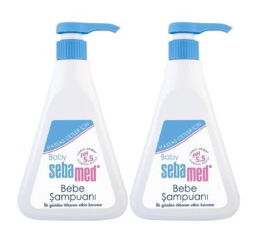 Sebamed Konak Önleyici Göz Yakmayan Hipoalerjenik Yenidoğan Hassas Ciltler İçin Bebek Şampuanı 2x500 ml