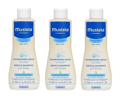 Mustela Gentle Göz Yakmayan Yenidoğan İçin Bebek Şampuanı 3x500 ml