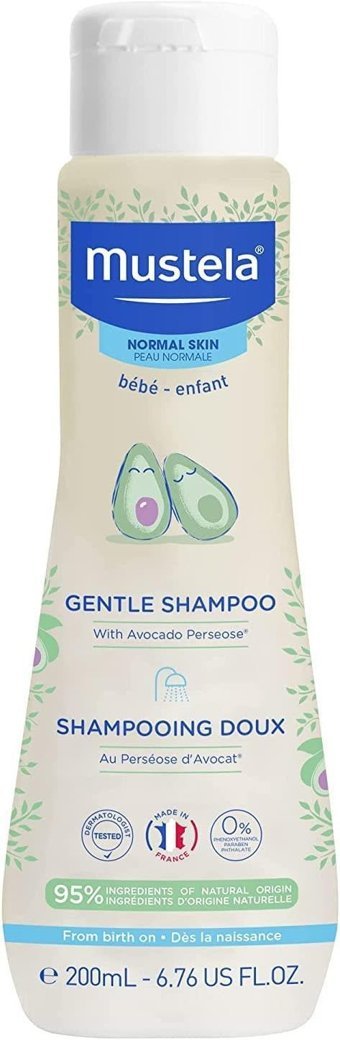 Mustela Gentle Göz Yakmayan Hipoalerjenik Normal Ciltler İçin Bebek Şampuanı 200 ml