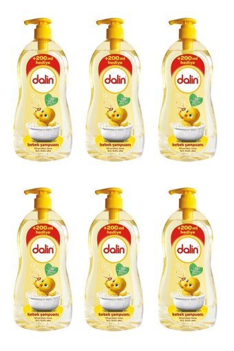 Dalin Klasik Göz Yakmayan Hipoalerjenik İçin Bebek Şampuanı 6x900 ml