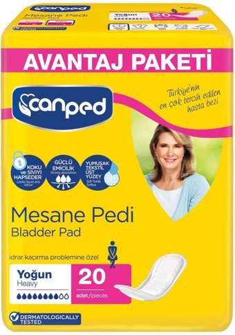 Canped Hayır Antialerjik Yoğun Mesane Pedi 20'li Hijyenik Ped 4 Adet