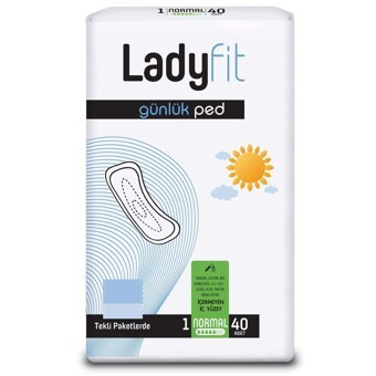 Lady Fit Organik Antialerjik Orta Normal 40'lı Hijyenik Ped 1 Adet