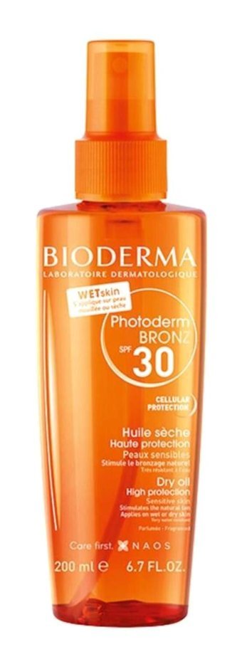 Bioderma Photoderm Bronz Hyalüronik Asit Hızlı 30 Faktör Vücut-Yüz İçin Bronzlaştırıcı Yağ 200 ml