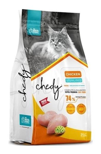 Chedy Sterilised Super Premium Tavuk Aromalı Yetişkin Kuru Kedi Maması 10 kg