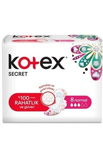 Kotex Secret Normal 8'li Hijyenik Ped 1 Adet