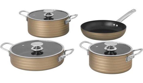 Pierre Cardin Diamond Graniks 7 Parça Granit Tencere Seti