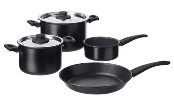 Ikea 4 Parça Alüminyum - Teflon Tencere Seti