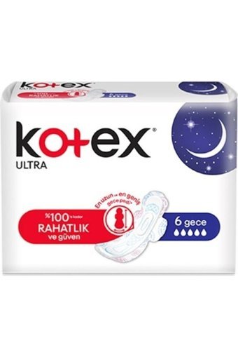Kotex Organik Antialerjik Orta Normal 24'lü Hijyenik Ped 6 Adet