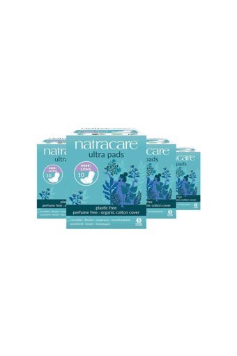 Natracare Organik Cotton Cover Organik Orta Ultra Uzun 10'lu Hijyenik Ped 4 Adet