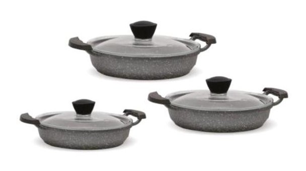 FMS D5001 6 Parça Granit Tencere ve Tava Seti