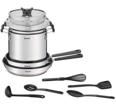 Tefal G737sd 13 Parça Çelik Tencere ve Tava Seti