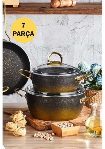 Kahramanlar 3070 7 Parça Alüminyum Tencere Seti