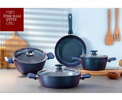Polo Chef Alin 7 Parça Granit Tencere Seti
