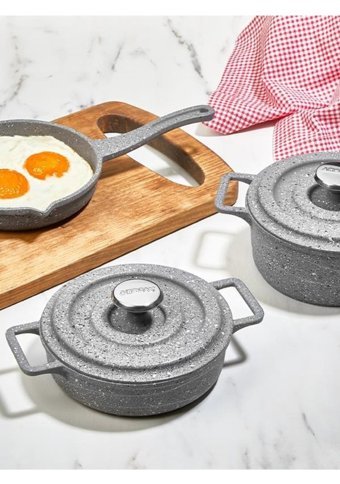 Amboss Bellus 5 Parça Granit Tencere Seti