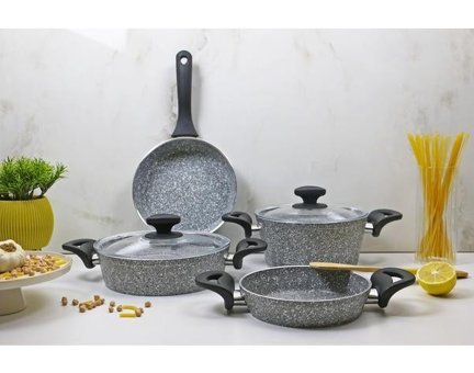 Evita Eco Bio 6 Parça Granit Tencere Seti