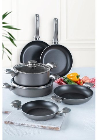 Acar Platinium 8 Parça Teflon Tencere Seti