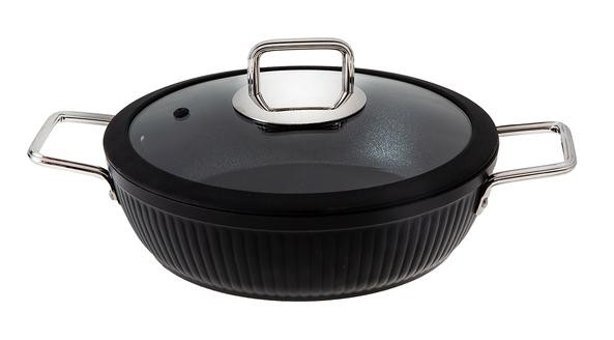 Jumbo Dublin Black 7 Parça Granit Tencere Seti