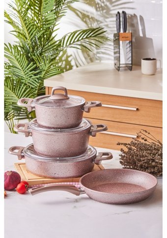 Emsan Premium 7 Parça Granit Tencere Seti