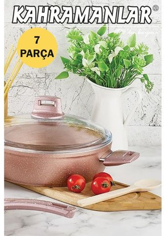 Kahramanlar 3073 7 Parça Alüminyum Tencere Seti