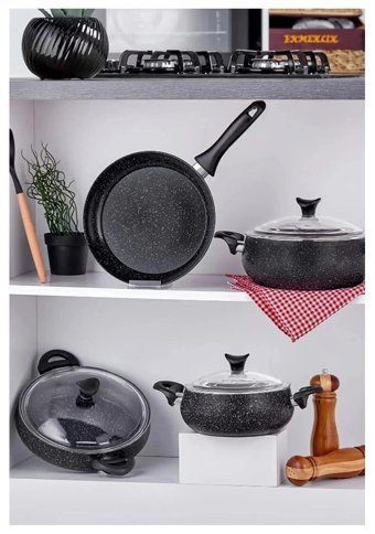 CVS Granit 7 Parça Granit Tencere Seti