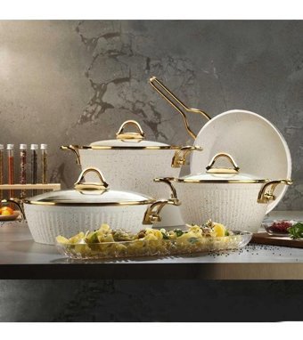 Özkent K-584 7 Parça Granit Tencere Seti