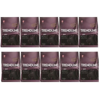 Trendline Biftek Tüm Irklar Yetişkin Köpek Maması 10x1 kg