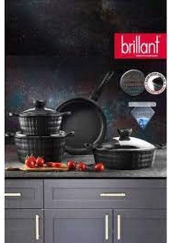 Brillant Sirius 7 Parça Döküm - Granit Tencere ve Tava Seti
