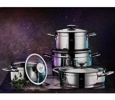 Brillant Asellas 8 Parça Çelik Tencere Seti