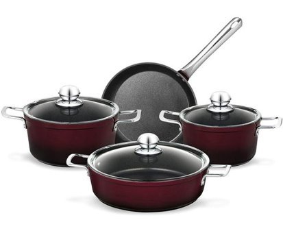 Madame Coco Titanium 7 Parça Titanyum Tencere Seti
