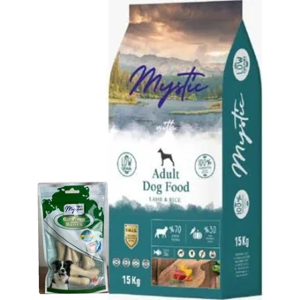 Mystic Kuzu Etli Tüm Irklar Yetişkin Köpek Maması 15 kg+144 gr