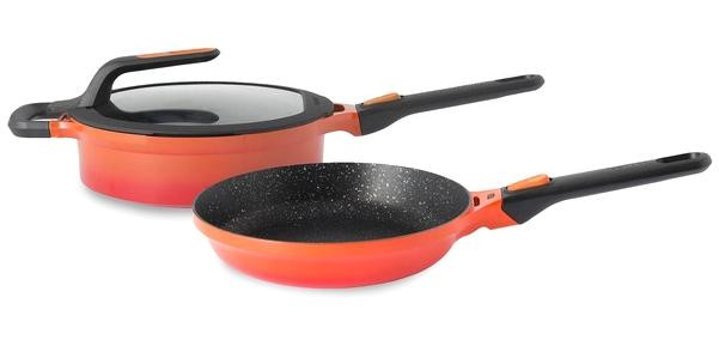 Berghoff Gem Stay Cool 3 Parça Alüminyum - Döküm Tencere ve Tava Seti