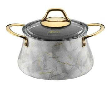 Brioni Marble 7 Parça Granit Tencere Seti