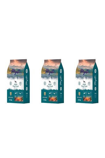 Mystic Kuzu Etli-Pirinç Tüm Irklar Yetişkin Köpek Maması 3x2.5 kg