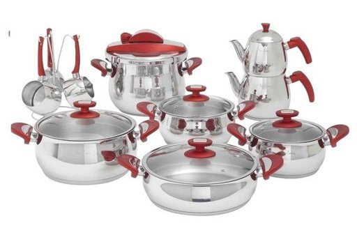 Pierre Cardin Crown 18 Parça Granit Tencere Seti