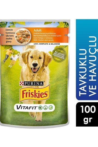 Friskies Tavuk-Havuç Yetişkin Köpek Maması 100 gr