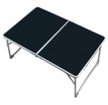 General Camp 60x40 cm Dikdörtgen Ahşap Ortadan Katlanır Kamp Masası Gri