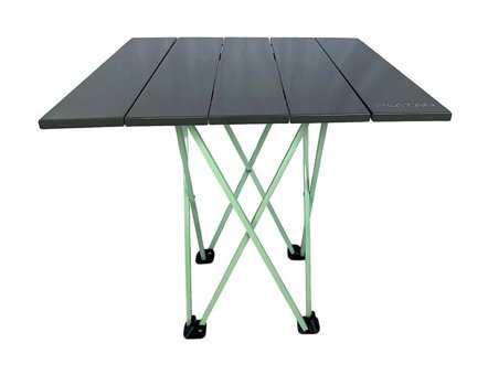 Platan Ones-M 52x52 cm Çantalı Kare Plastik Katlanır Kamp Masası Gri
