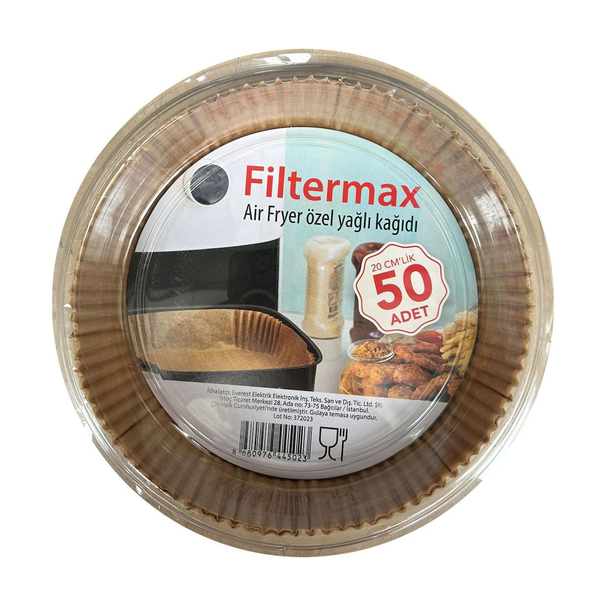 Filtermax Yağlı Aifryer Yuvarlak Pişirme Kağıdı 50 Adet