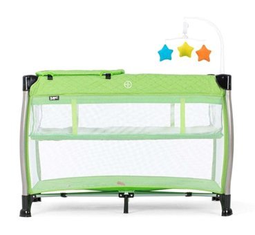 Kanz Alloy Metal 15 kg Kapasiteli Taşınabilir Ara Katlı 110x70 cm Sallanan Park Yatak Yeşil