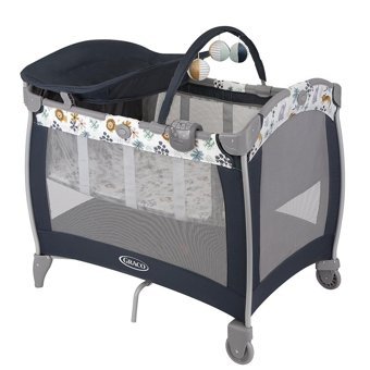 Graco Contour Electra 15 kg Kapasiteli Taşınabilir Ara Katlı 90x72 cm Sallanan Park Yatak Çok Renkli
