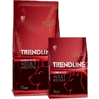 Trendline Kuzu Etli-Pirinç Tüm Irklar Yetişkin Köpek Maması 15 kg+1 kg