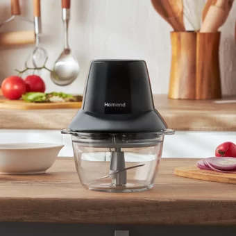 Homend Robochop 2108 H 400 W 900 ml Çift Bıçaklı Elektrikli Rondo Siyah