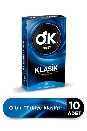 Okey Klasik Prezervatif 10'lu