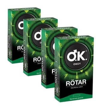 Okey Rötar Geciktiricili Prezervatif 4x10'lu