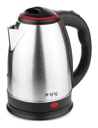 King KSI1004 Çelik 1.7 lt 1500 W Işıklı Klasik İnox Kettle