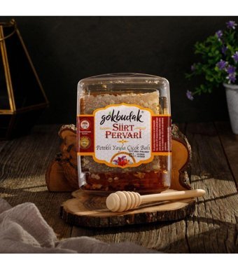 Gökbudak Siirt Organik Petek Çiçek Balı 475 gr