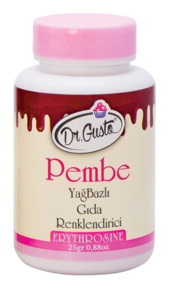 Dr. Gusto Pembe Toz Gıda Boyası 25 gr